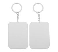 SHERCHPRY Metal Tin Storage Boxes with Keyring, 2Pcs Mini Rectangular Tinplate Cases for Jewellery and Small Trinket Organisation, Portable Travel Containers Silver