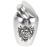 SHERCHPRY Miniature Alloy Ashes Urn for Human Cremation Ashes Portable Small Keepsake Memorial Container Resistant Smooth Finish for Sharing Loved Ones Remains