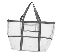 SHERCHPRY Multifunctional Beach Mesh Shower Bag for Lightweight Organizers for Collecting Shells and Space Saving Design with Opening for Beach Trips and Outdoor Fun