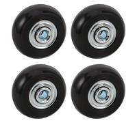 SHERCHPRY Mute Luggage Wheels Replacement Pu Swivel Caster Low Noise with Ball Bearing Heavy Duty 1.57x1.57x0.86 for Hotels and Transportation Hubs Suitcase Repair