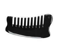 SHERCHPRY Natural Ox Horn Multi-functional Hair Massage Comb for Scalp Neck Relaxation Portable Wide Tooth Ox Horn Comb for Men Women Valentine's Day Birthdays