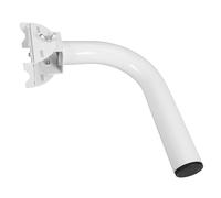 SHERCHPRY Outdoor Antenna Pole Mount Bracket for Wireless Bridge Adjustable Angle, Steel Material, White Finish, Practical and Suitable for Outdoor Monitoring Installation