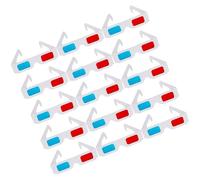 SHERCHPRY Paper 3D Glasses Anaglyph 40pcs Foldable for Viewing Anaglyph Photos and Movie