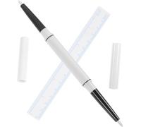 SHERCHPRY Pen Set Dual Tip Eyebrow Positioning Markers for Tattooing Easy Erase Portable Marking Tool with Ruler for Artists and Professionals