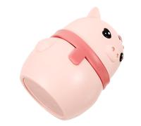 SHERCHPRY Pink Pig Shape Toothpick Holder Box Pop-up Automatic Toothpick Container Made of Smooth Pp Material and Cafes with Capacity