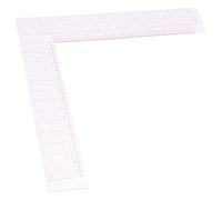 SHERCHPRY Plastic L-Shaped Sewing Ruler Right Angle Tailor Measuring Tool for Fabric Quilting and Garment Making, DIY Sewing Accessories for Precise Pattern and Craft Measurement