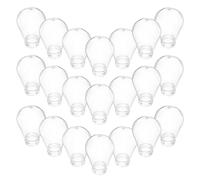 SHERCHPRY Plastic Light Bulb Covers Enhanced Illumination E27 and 50pcs Round Shape Decorative Elegance, Bulb Shade Covers for Providing Uniform Light Distribution Lamp Socket