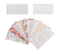 SHERCHPRY Portable Cash Budget Envelopes Set with Loose-Leaf Expense Recording Cards, Refillable Budget Replacement Sheets for Personal Finance Management and Cash Stuffing System