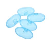 SHERCHPRY Portable Finger Toothbrush Storage Case Soft Toothbrush Holder Box Compact and Lightweight Oral Care Gum Massaging Kit Blue for Travel and Everyday Use