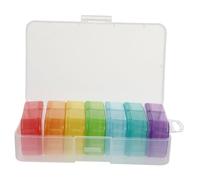 SHERCHPRY Portable Pill Box for Medicine Storage Holder for Travel Daily Use As Pill Box Convenient for Organizing Medication at Home Go