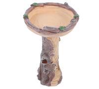 SHERCHPRY Portable Resin Garden Bird Bath and Feeder with Creative Shaped Design, Easy Storage, for Cafe Decoration and Yard Use, Decorative Outdoor Bird Feeder with Tray