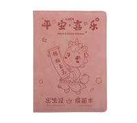 SHERCHPRY Pu Leather Birth Certificate Cover Document Organizer with Multiple Labeled Pockets for Comprehensive Document Management and User-Friendly Categorization, Suitable for Hospital