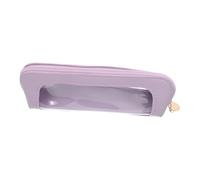 SHERCHPRY Purple Makeup Brush Pouch Bag Pu Material with Smooth Zipper Easy to Carry Travel Cosmetic Organizer on The Go Use