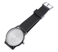 SHERCHPRY Quartz Women's Wrist Watch with Black Plastic Mesh Band Simple Elegant Design Alloy and Glass Materials Casual Business and Party Wear Classic Style for Ladies