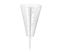 SHERCHPRY Rain Measuring Gauge Farm Rain Gauge for Garden Farming Cone Shaped 1pc PP Easy Read Scale Record Water Applied