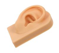 SHERCHPRY Realistic Soft Silicone Right Ear Model for Piercing Practice and Jewelry Display Flexible Fake Ear Stand for Beginners Training Space Saving Organizer for Earrings and Studs