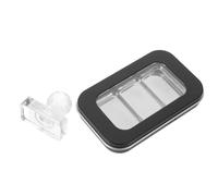 SHERCHPRY Refillable Eyeshadow Palette with Magnetic System and Lid, Portable DIY Makeup Case with Builtin Pressing Plate for Mix and Match Eyeshadow Trays and Makeup Routine