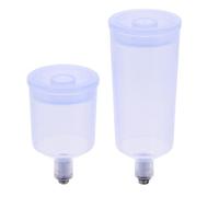 SHERCHPRY Refillable spray paint can 2pcs plastic detachable pigment bottles suitable for studio painting project