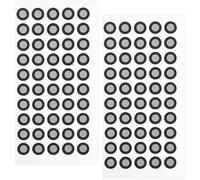 SHERCHPRY Reflective Film Marking Points for 3d Scanner, 2 Sheets 100 Black Pet Stickers, High Durability and Lightweight Design, for Reverse Engineering and Inspection on Cars and Smooth