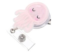 SHERCHPRY Retractable Jellyfish Nurse Badge Reel with Sturdy Clip Multi-Function Badge Holder for Medical Staff Suitable for Nurses Healthcare Professionals