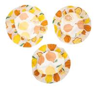 SHERCHPRY Reusable Cloth Bowl Elastic Lid Cover for Food and Melon, Washable Polyester Fabric with Tpu, Keep Fresh Food at Holiday Parties and Company Afternoon Tea,