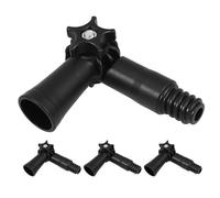 SHERCHPRY Rotatable Joint Angle Adaptor 4pcs with Universal American Thread Compatibility Abs Material for Mop Handle and Extension Pole Suitable for Multi-Surface Cleaning of Tiles