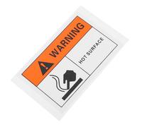 SHERCHPRY Self Adhesive Hot Surface Warning Sign Safety Labels for Equipment Plastic Pp Material Easy Removal Caution Stickers Do Not Touch Safety Sign for Industrial Use