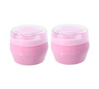 SHERCHPRY Set of 2 Plush Newborn Talcum Applicators with Auto-dispensing Design for Infant after Bath Body Care Portable for Baby Shower Use