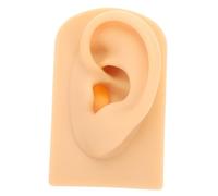 SHERCHPRY Silicone Ear Model for Practice Teaching Ear Model for Anatomy Study Prop for Piercing Practice