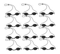 SHERCHPRY Silicone Eye Shades Protective Goggles 12pcs Set for Beauty Therapy Sunbed Use Reusable Lightweight Eye for Eyelash Care and Skin