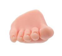 SHERCHPRY Silicone Mannequin Foot for Nail Art Practice Fake Right Foot Model Soft Silicone for Acrylic Nails Training for Pedicure Practice
