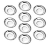 SHERCHPRY Smoke Pellet Holder Plate with Spacesaving Storage and Easy Handling Stainless Steel 10pcs Silver Effect Pellet Container for Photography and Stage Productions for Creative