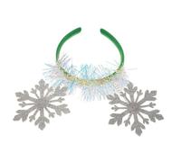SHERCHPRY Snowflake Headband Christmas Headband Snowflake Crown Costume Accessories Halloween Party Hair Accessories Lightweight Wear-Resistant Material Secure Fit for Girls Party Photo Prop