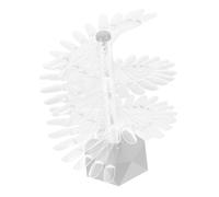 SHERCHPRY Spiral Nail Practice Stand Spiral Nail Tips Holder 60 Pcs 6.20X6.20X2.30Cm Acrylic Convenient Useful Unique Design Simple Delicate Appearance and Technicians Home Use