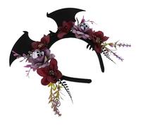 SHERCHPRY Spooky Comfortable Fit Construction and Non-woven Flexible for Bat Headband Halloween with Fabric and Plastic Material Accessories Masquerade Women and Party