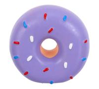 SHERCHPRY Squeaky Donut Dog for Puppies Made of Sturdy Latex with Teething Relief and Interactive Mental Stimulation, for Daily Training and Outdoor Play