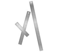 SHERCHPRY Stainless Steel Precision Scale Ruler Set with Cork Back 3pcs (6", 12", 18") for Drawing, Architecture, and Office Geometry Measuring Tool