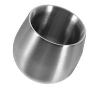 SHERCHPRY Stainless Steel Shaving Soap Cup 200ml Double-Layer 304 Anti-Drop Shave Cream Bowl for Men Matte Finish Sturdy Barber Shave Bubbles Container