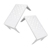 SHERCHPRY Sugar Paste Flower Drying Rack Holes Design for Baking and Crafting Projects for Cake Decoration White 2pcs Plastic Flower Stand Easy to Dry Stylish Simple Appearance