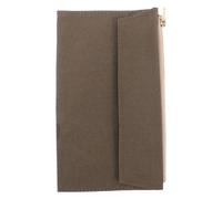 SHERCHPRY Travel Journal Storage Bag Canvas Zipper Pocket Case for Notebook Cover File Bag Card Holder Pouch for Daily Planner Notebook