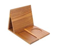 SHERCHPRY Triangle Book Stand with Cup Holder Wooden Reading Rest