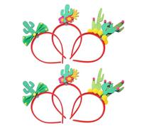 SHERCHPRY Tropical Cactus Headband Party Favors 6pcs Desert-themed Hair Accessories for Cinco De Mayo Carnival Fiesta Holiday Celebrations