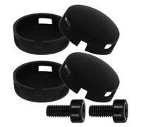 SHERCHPRY Universal Doorbell Button Replacement Kit with Black Abs Round Push Button, High Compatibility and Convenient Repair for Home Doorbell Accessories