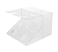 SHERCHPRY Vanity Organizer Acrylic Storage Rack for Shaving Cosmetics Toothpaste Compact Portable