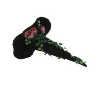 SHERCHPRY Velvet Black Witch Hat for Women Halloween Costume Comfortable Fit Classic Pointed Gothic Style Accessory for Adult Witches Cosplay Party
