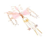 SHERCHPRY Vintage Chinese Style Fairy Butterfly Hair Clip with Tassels Elegant Traditional Tassels Hairpin for Women Wedding Ancient Headdress Hair Decoration