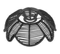 SHERCHPRY Vintage Installation Lampshade Lamp with Structure Imitation Simple Rattan Cover Design, Easy and Use, Elegant Woven Look Lighting Suitable for Home Restaurant Ceiling