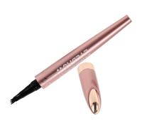 SHERCHPRY Waterproof 4-tip Microblading Eyebrow Pen Precision Brow Pencil Rose Gold 2# Deep Brown Smooth Stroke Eyebrow Makeup for Women Natural Use
