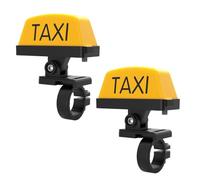 SHERCHPRY Waterproof USB Caution Light for Motorbike with Taxi Pattern, Plastic Material, Adjustable Pedestal, Easy to Install and Remove, Decorative Motorcycle Light for Safety