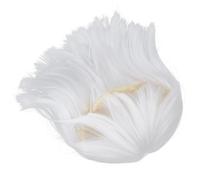 SHERCHPRY White Synthetic Wig with Bangs for Women Natural Straight Holiday Cosplay Hair Lightweight Breathable Design Fade-resistant White Party Accessory